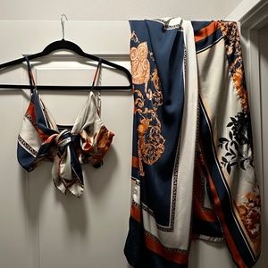 Fashion nova two piece skirt set